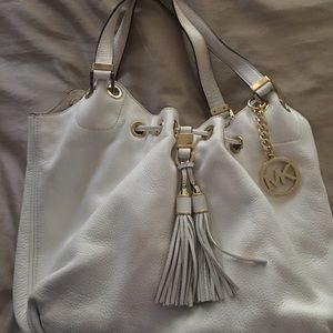 White MK purse
